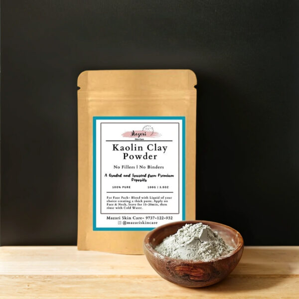 Pure Kaolin Clay Powder | For Skin and Hair | No Fillers | Premium Quality Deposit | 100g - Image 2