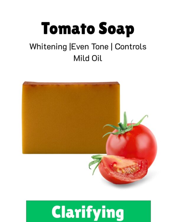 Tomato Clarifying Soap | For Brightening & Even Skin Tone | Natural & Chemical Free | Unisex - 90G - Image 2